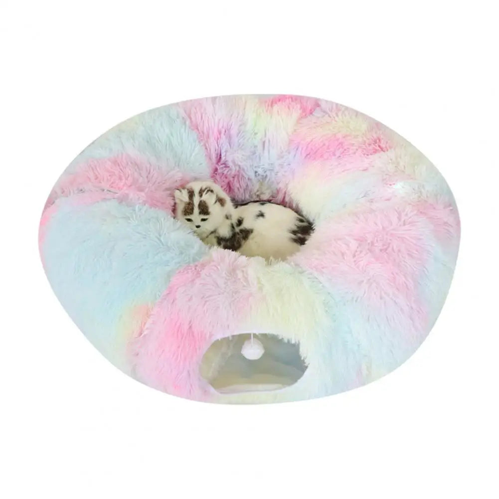 Plush Katttunnel Bädd
