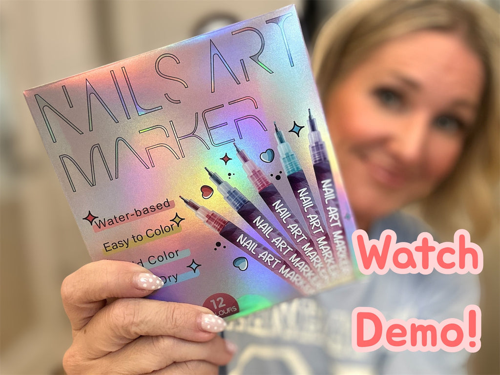 Fine Tips 3D Nail Art Pens – 12 färger